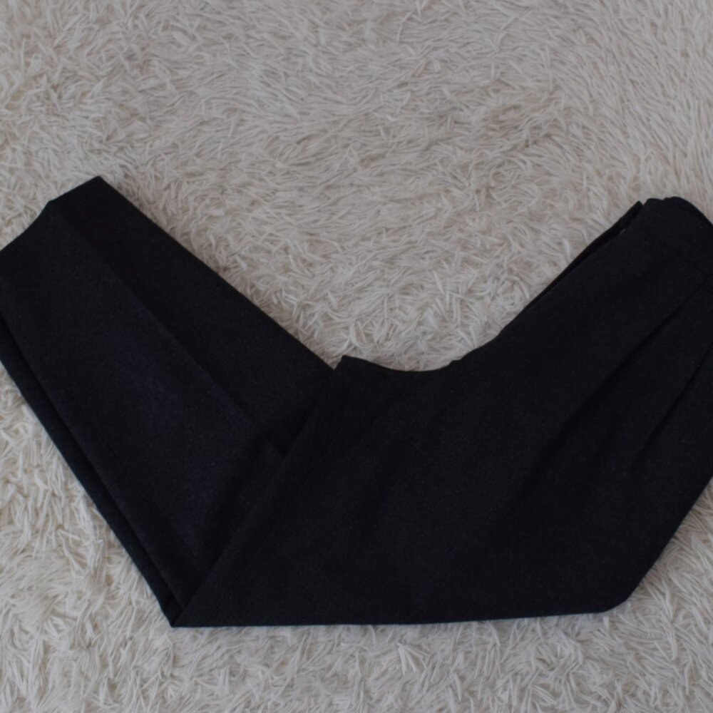 Vintage 90s Wool/Nylon Pleated Lined Trousers‎ size 8P Petite | 28-waist - Picture 8 of 10